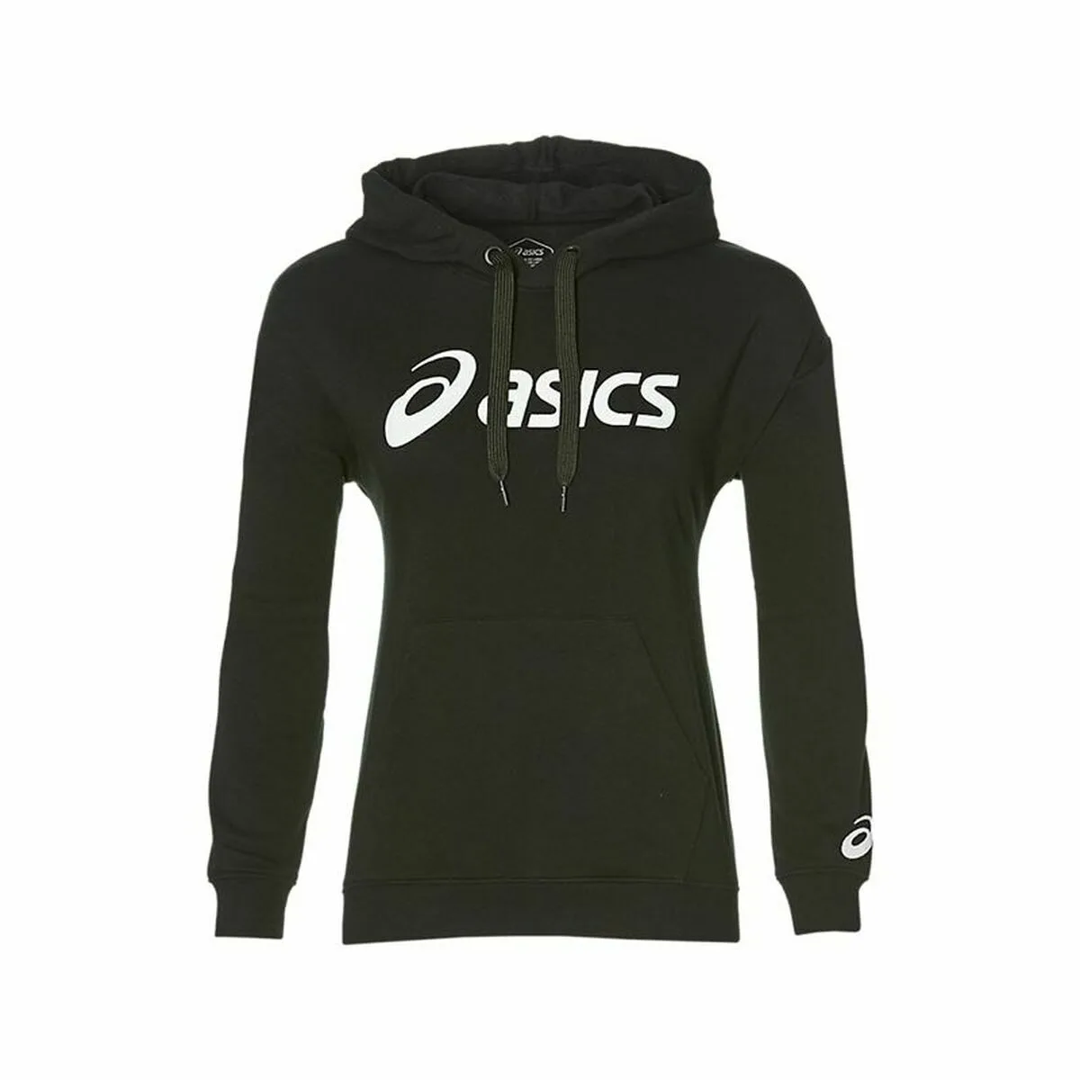 SUDADERA CON CAPUCHA MUJER ASICS BIG NEGRO