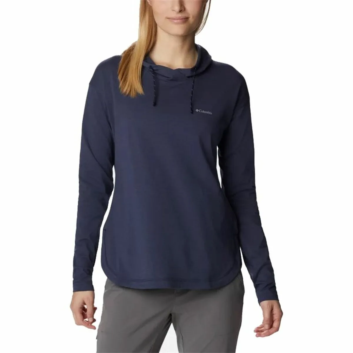 SUDADERA CON CAPUCHA MUJER COLUMBIA SUN TREK™ AZUL MARINO