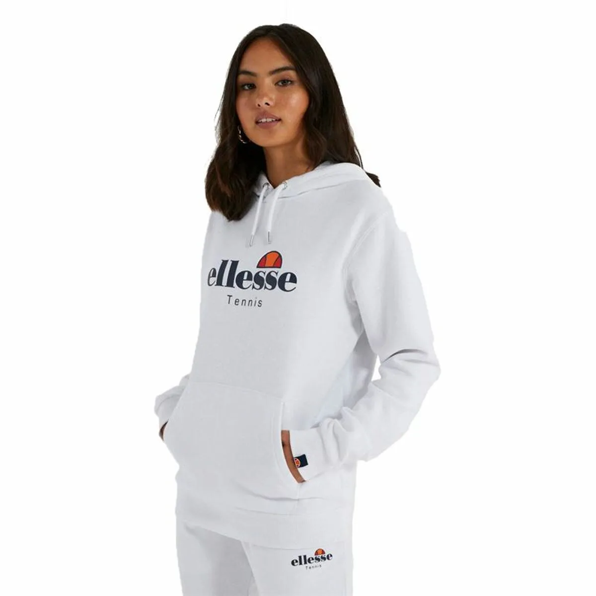 SUDADERA CON CAPUCHA MUJER ELLESSE ASCELLARE BLANCO