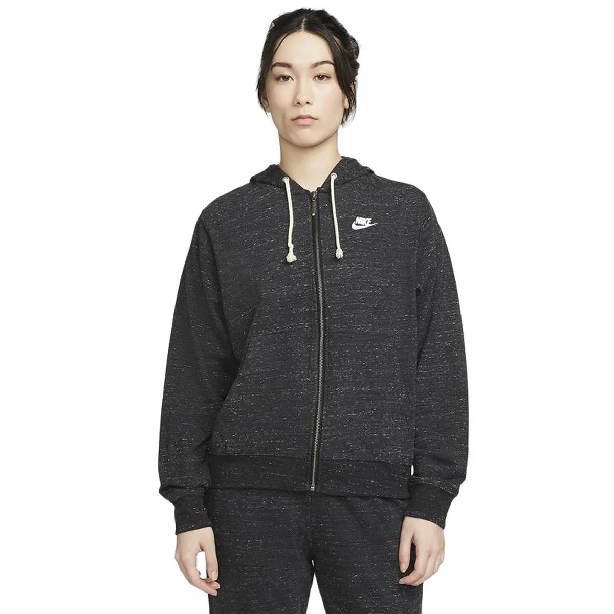 SUDADERA CON CAPUCHA MUJER NIKE SPORTSWEAR GRIS OSCURO