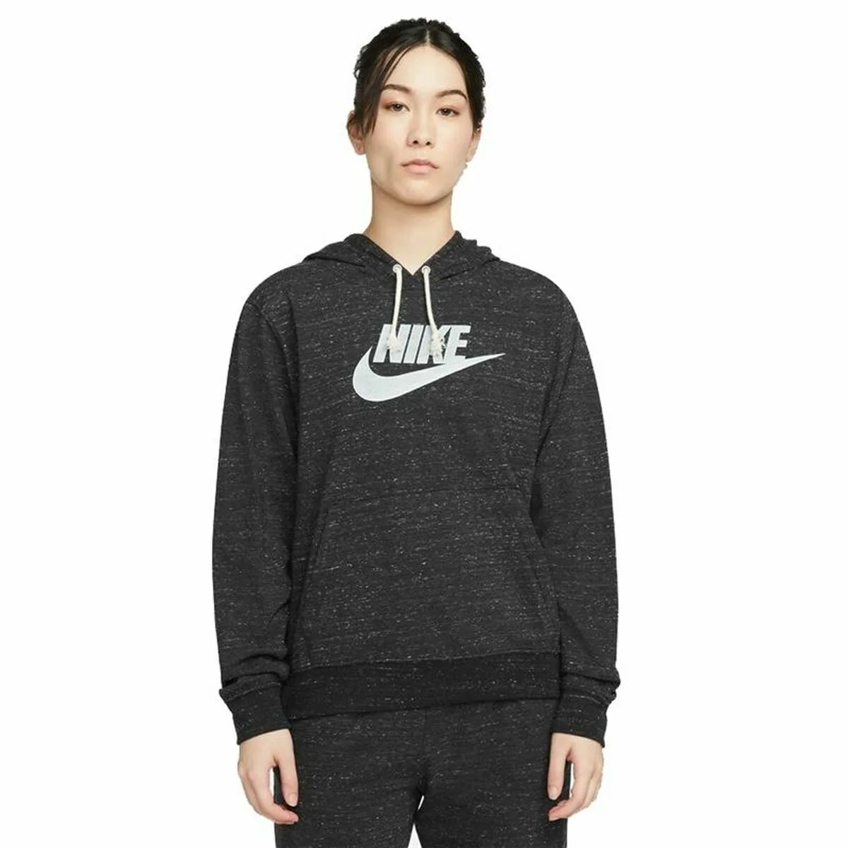 SUDADERA CON CAPUCHA MUJER NIKE SPORTSWEAR GYM VINTAGE NEGRO