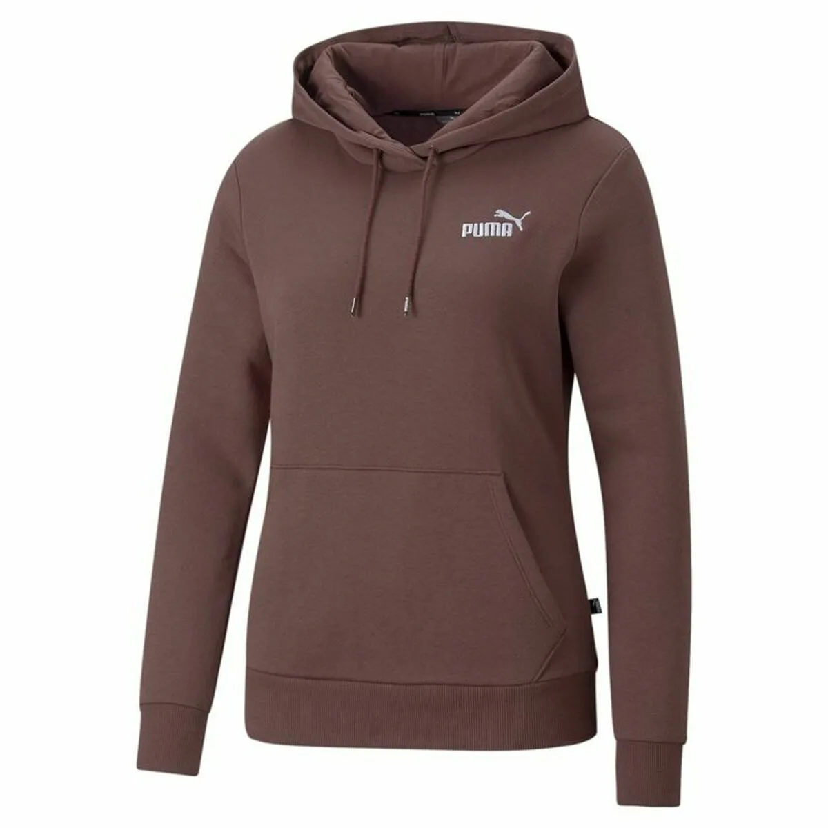 SUDADERA CON CAPUCHA MUJER PUMA MARRÓN