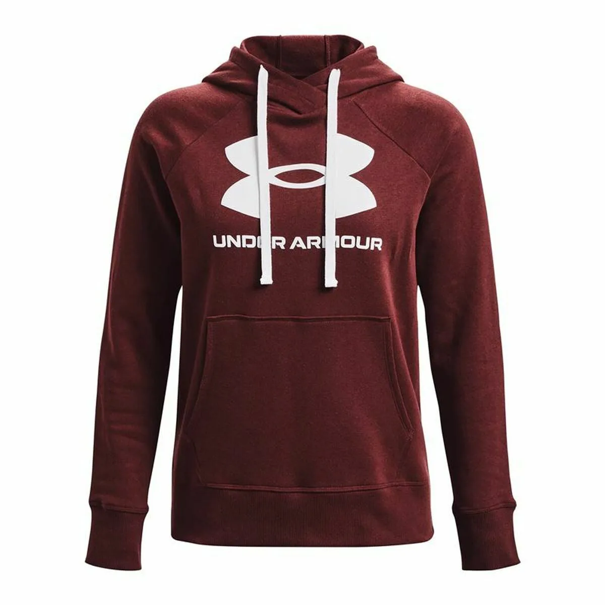 SUDADERA CON CAPUCHA MUJER UNDER ARMOUR RIVAL FLEECE GRANATE