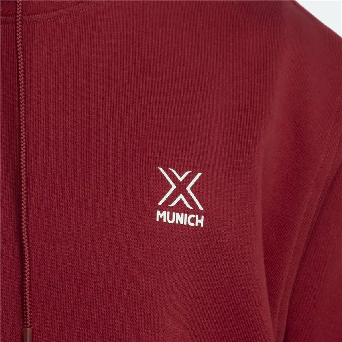 SUDADERA CON CAPUCHA HOMBRE MUNICH BREAKER ROJO CARMESÍ