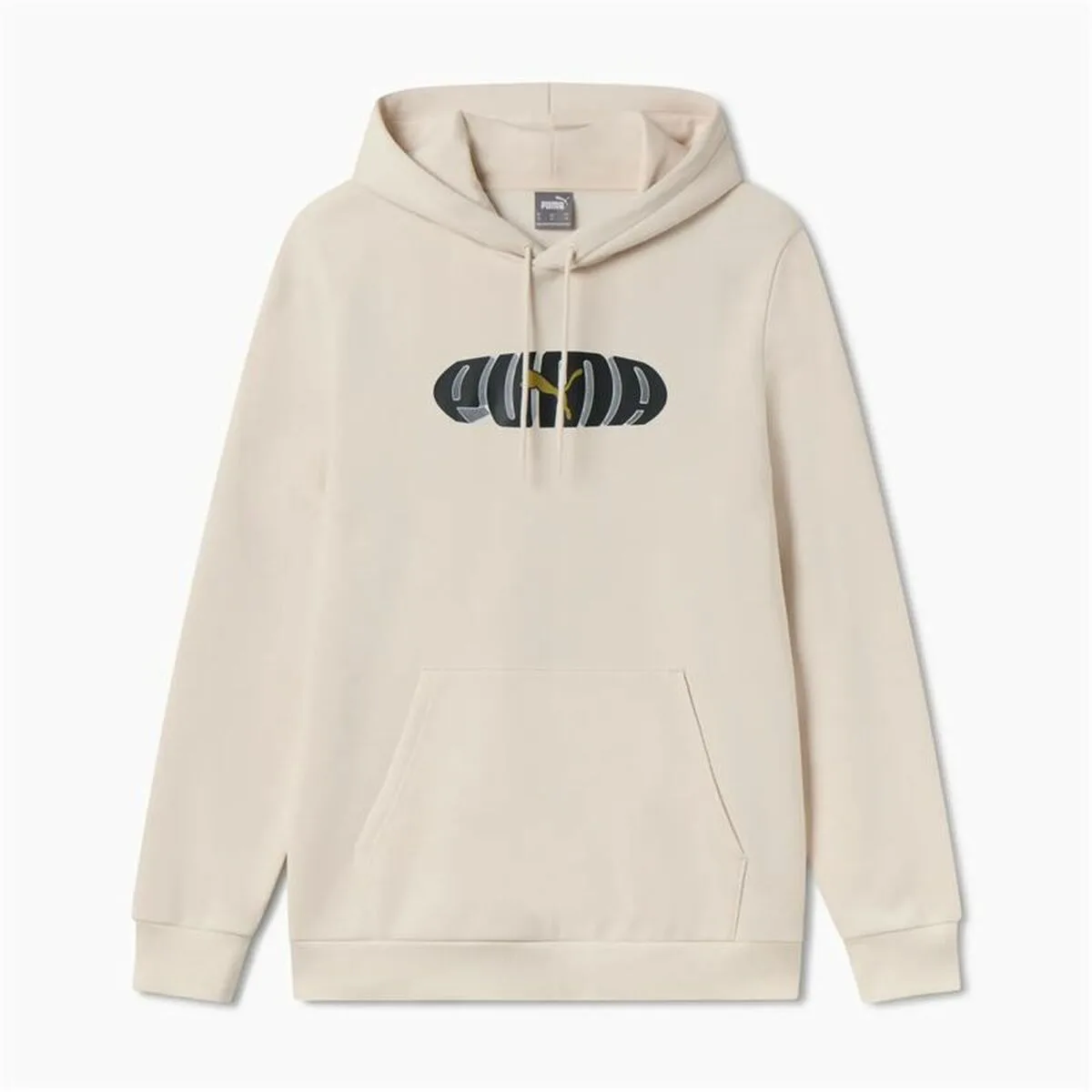 SUDADERA CON CAPUCHA HOMBRE PUMA ESS+ GRAPHIC HOODIE FL BEIGE