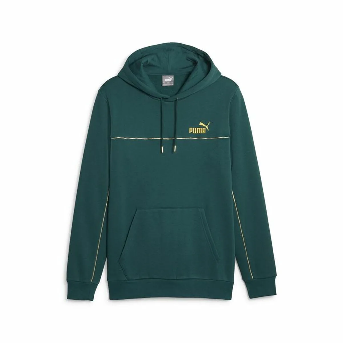 SUDADERA CON CAPUCHA HOMBRE PUMA ESS+ MINIMAL GOLD VERDE
