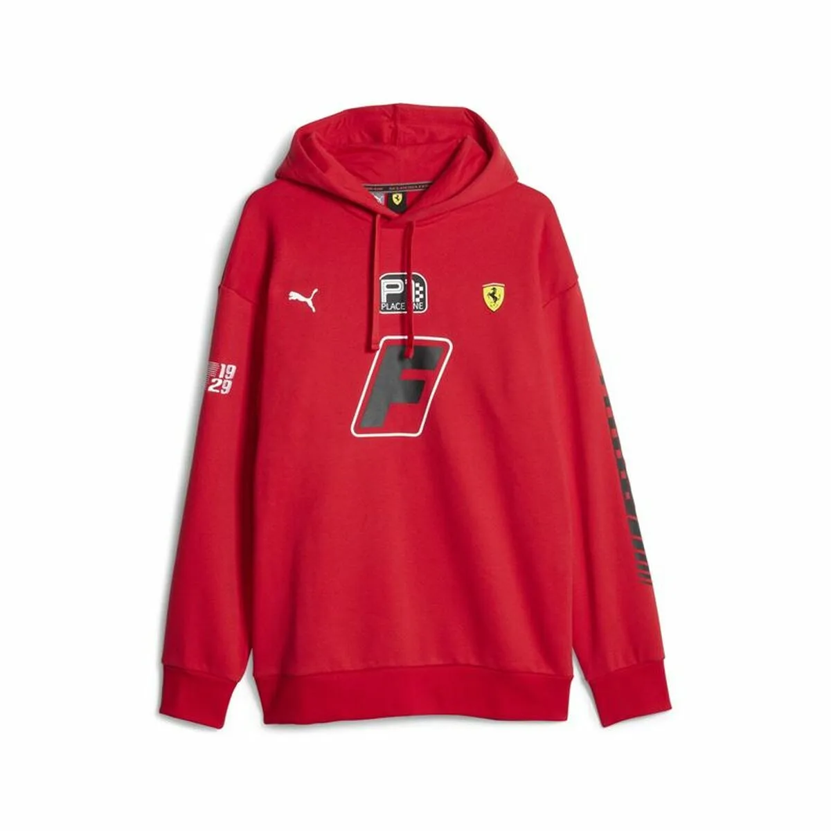 SUDADERA CON CAPUCHA HOMBRE PUMA FERRARI RACE GARAGE ROJO