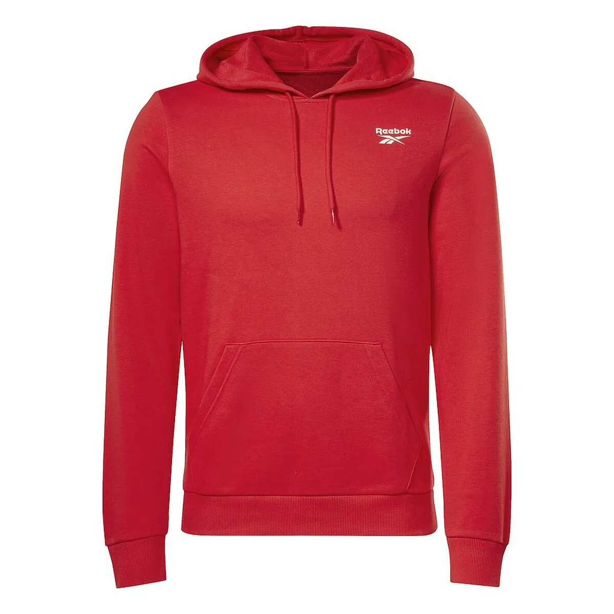 SUDADERA CON CAPUCHA HOMBRE REEBOK RI FT LEFT CHEST OT HA9276  ROJO
