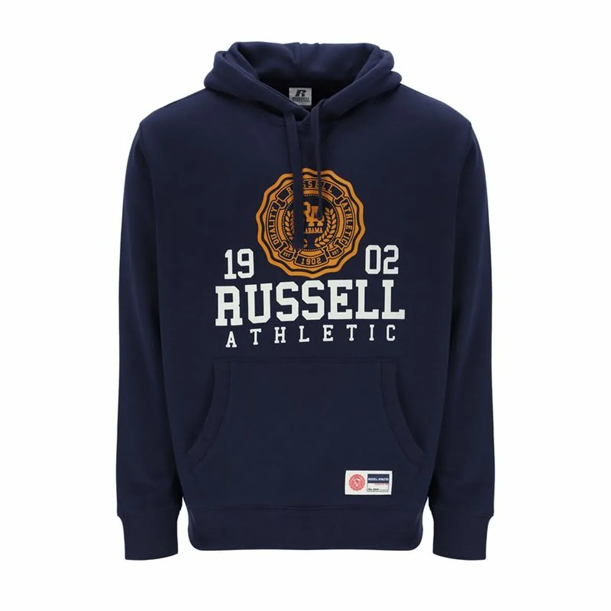 SUDADERA CON CAPUCHA HOMBRE RUSSELL ATHLETIC ATH 1902 AZUL MARINO