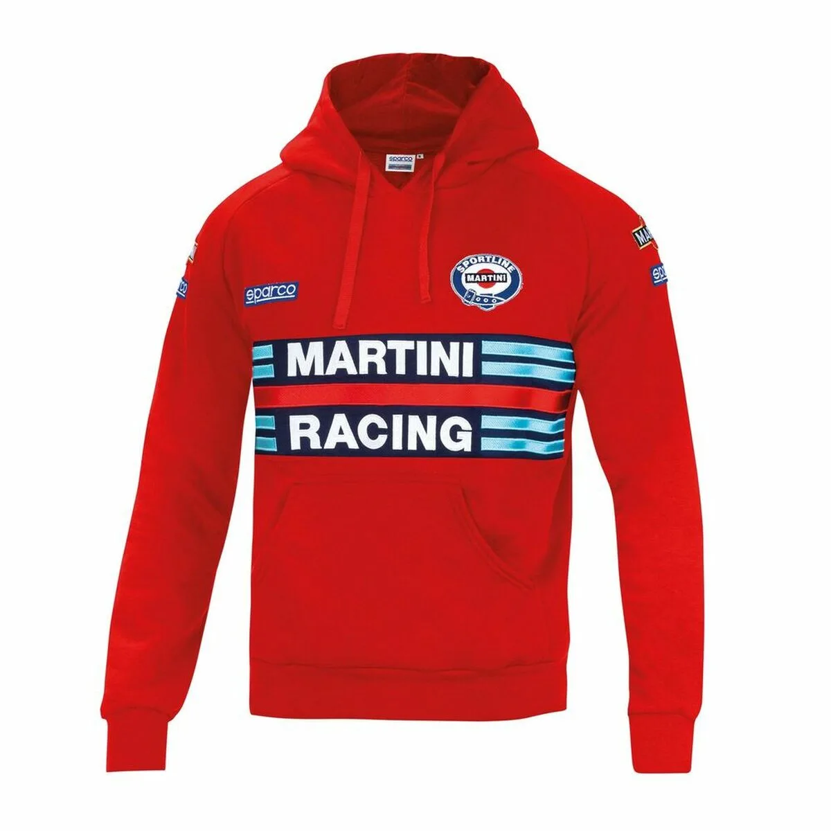 SUDADERA CON CAPUCHA HOMBRE SPARCO MARTINI RACING ROJO TALLA XL