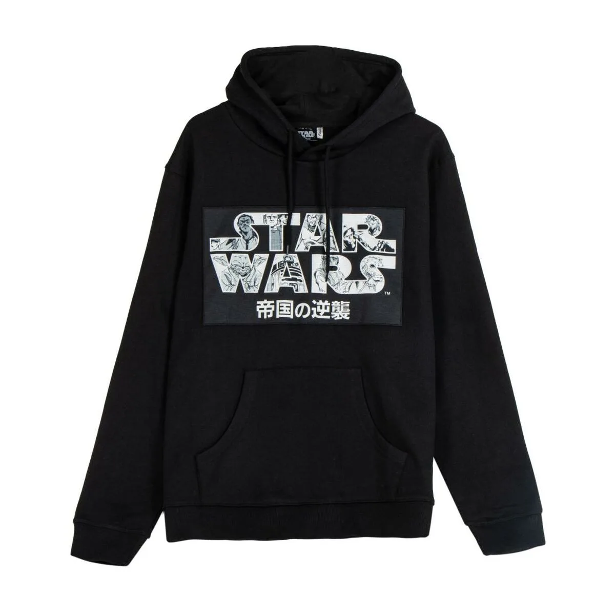 SUDADERA CON CAPUCHA HOMBRE STAR WARS NEGRO