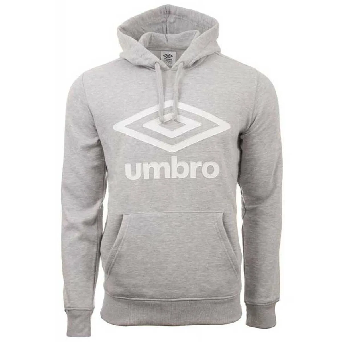 SUDADERA CON CAPUCHA HOMBRE UMBRO LOGO GRIS