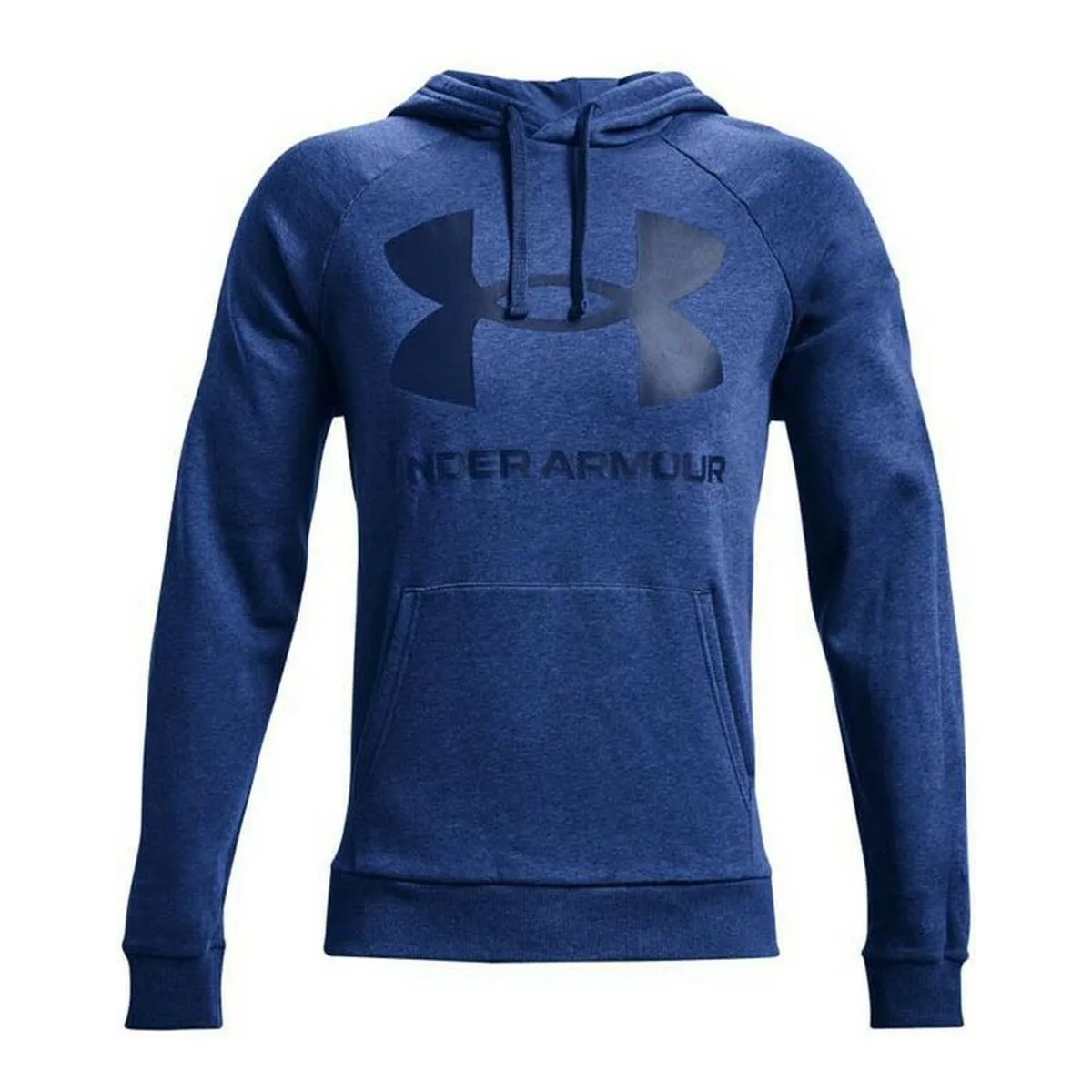 SUDADERA CON CAPUCHA HOMBRE UNDER ARMOUR FLEECE RIVAL AZUL OSCURO