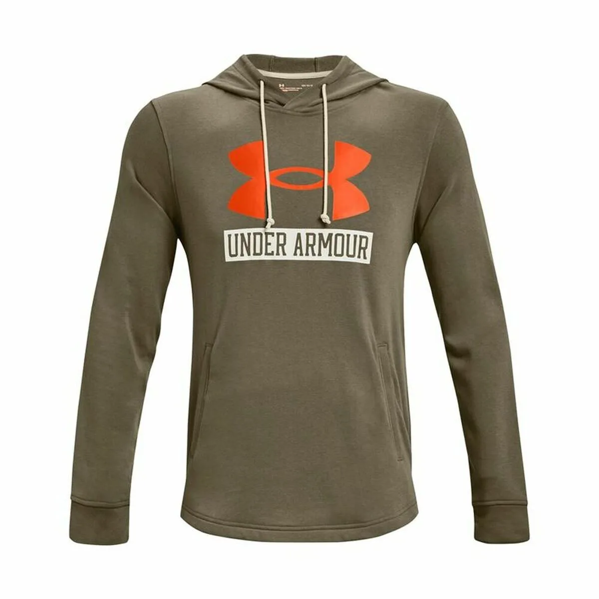SUDADERA CON CAPUCHA HOMBRE UNDER ARMOUR  HOODIE  CAQUI