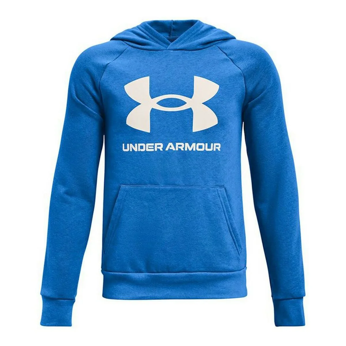 SUDADERA CON CAPUCHA HOMBRE UNDER ARMOUR RIVAL BIG LOGO AZUL