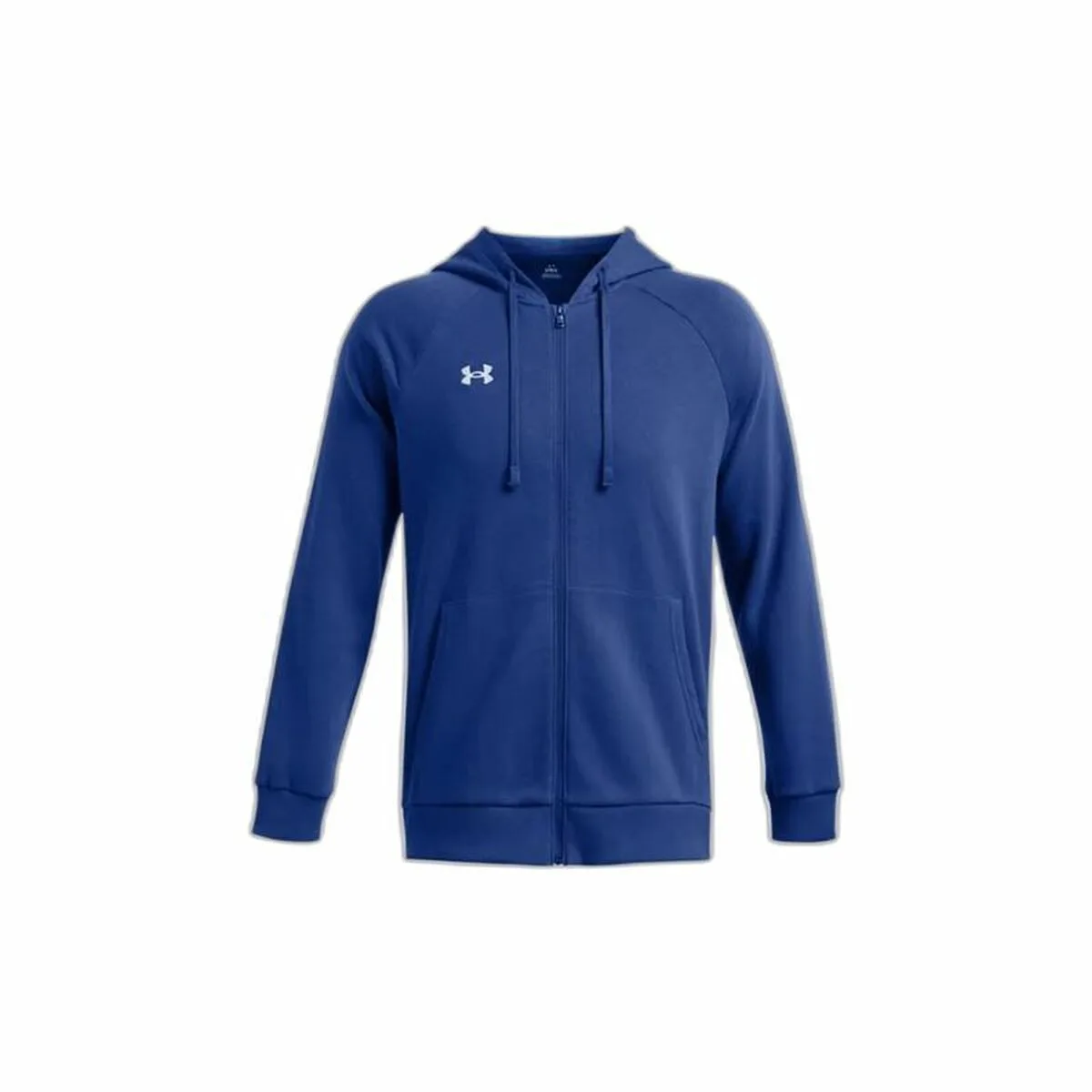 SUDADERA CON CAPUCHA HOMBRE UNDER ARMOUR RIVAL FLEECE FZ AZUL