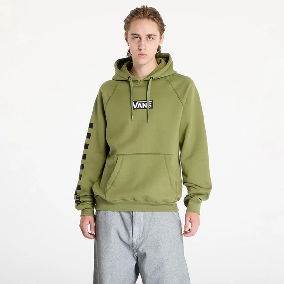 SUDADERA CON CAPUCHA HOMBRE VANS BOXED PULLOVER VN000HP1ZBF1 VERDE