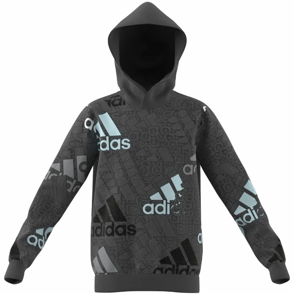 SUDADERA CON CAPUCHA UNISEX ADIDAS PERFORMANCE GRIS OSCURO