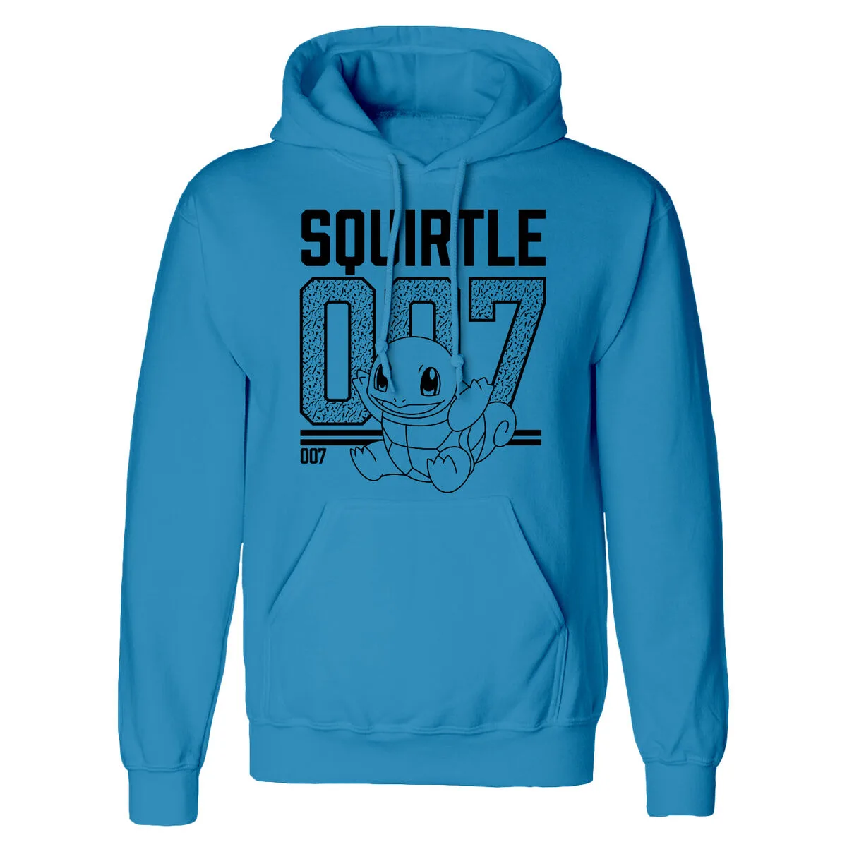 SUDADERA CON CAPUCHA UNISEX POKÉMON SQUIRTLE LINE ART AZUL