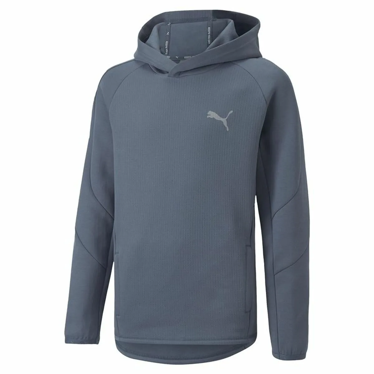 SUDADERA CON CAPUCHA UNISEX PUMA EVOSTRIPE YOUTH AZUL