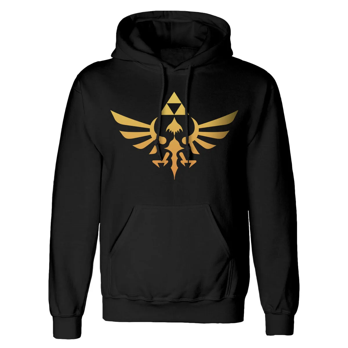 SUDADERA CON CAPUCHA UNISEX THE LEGEND OF ZELDA HYRULE NEGRO