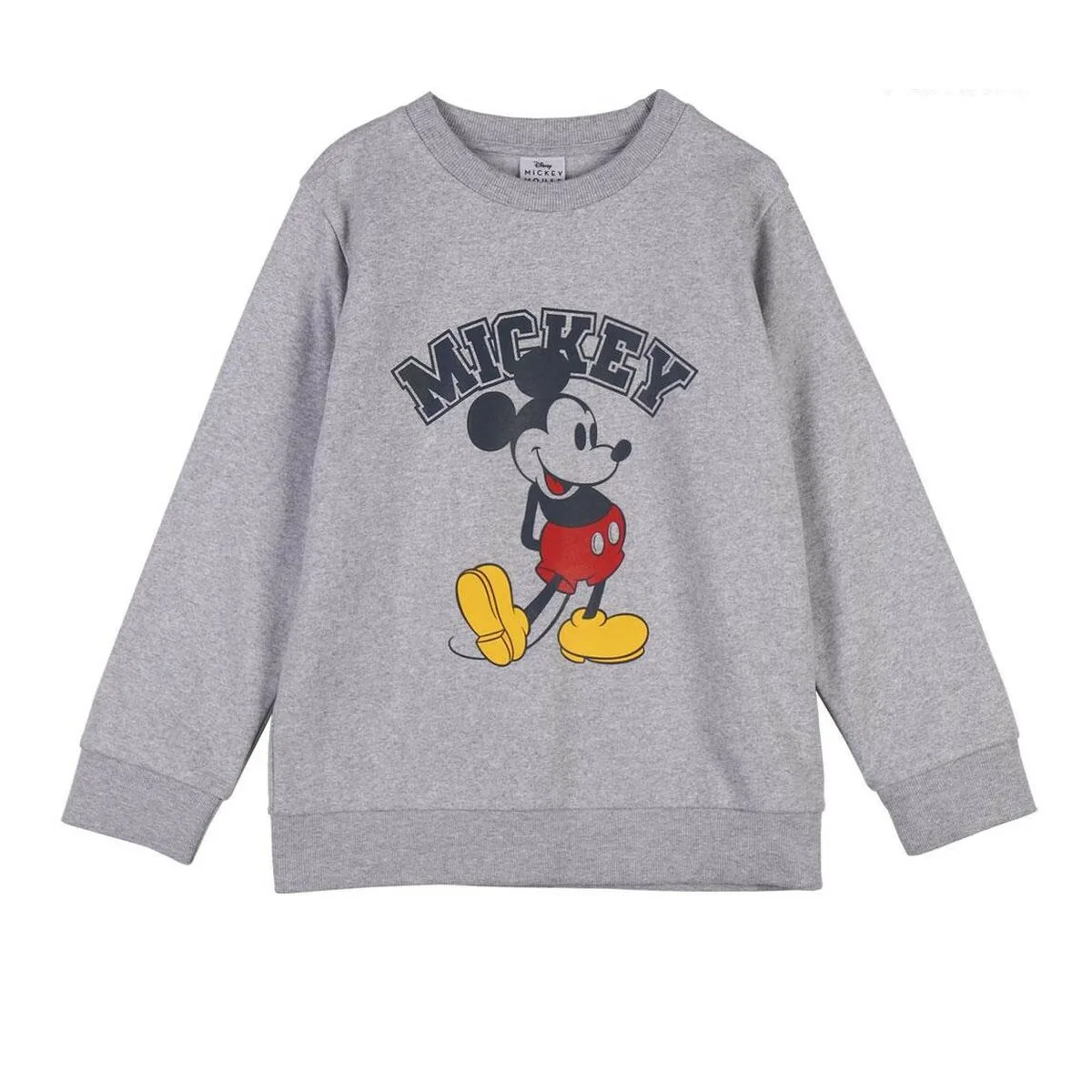 SUDADERA SIN CAPUCHA NIÑO MICKEY MOUSE GRIS