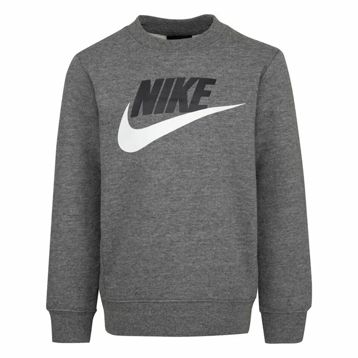 SUDADERA SIN CAPUCHA NIÑO NIKE GRIS