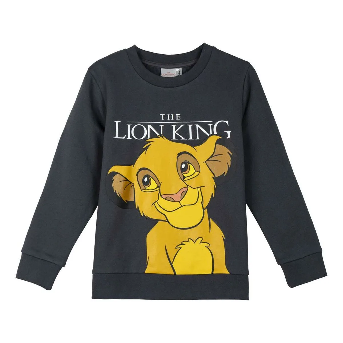SUDADERA INFANTIL THE LION KING GRIS OSCURO