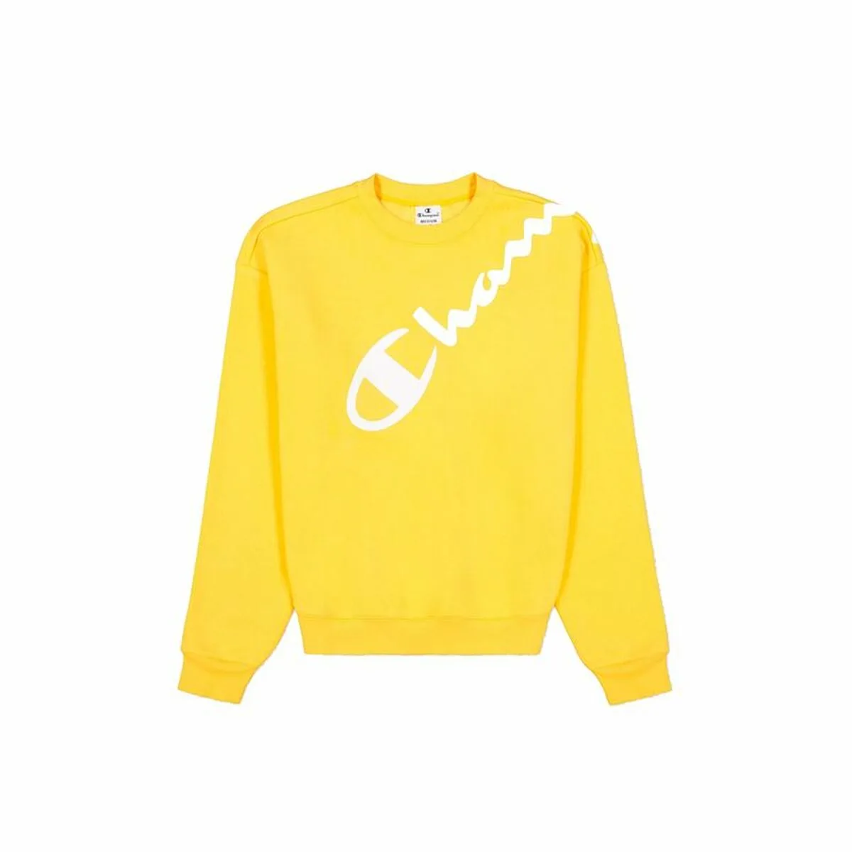 SUDADERA SIN CAPUCHA MUJER CHAMPION AMARILLO