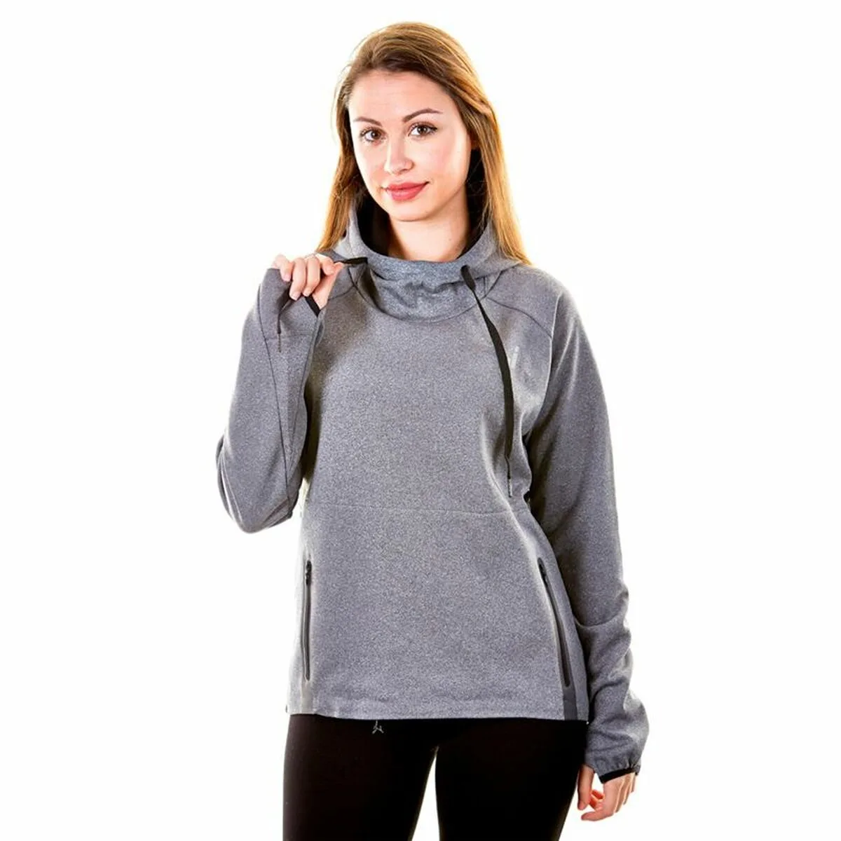 SUDADERA SIN CAPUCHA MUJER JOLUVI KROSS GRIS OSCURO