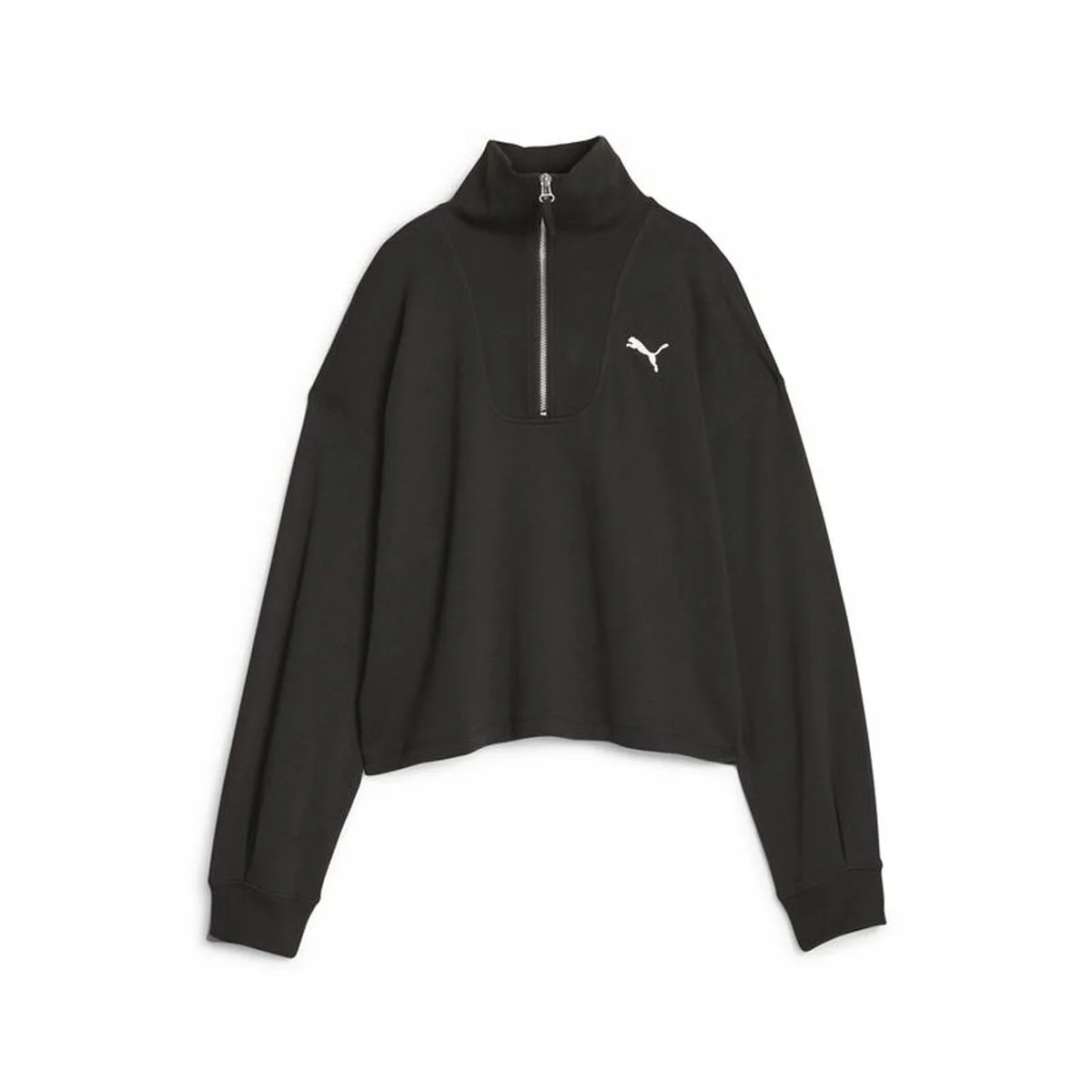 SUDADERA SIN CAPUCHA MUJER PUMA 676005 01 NEGRO