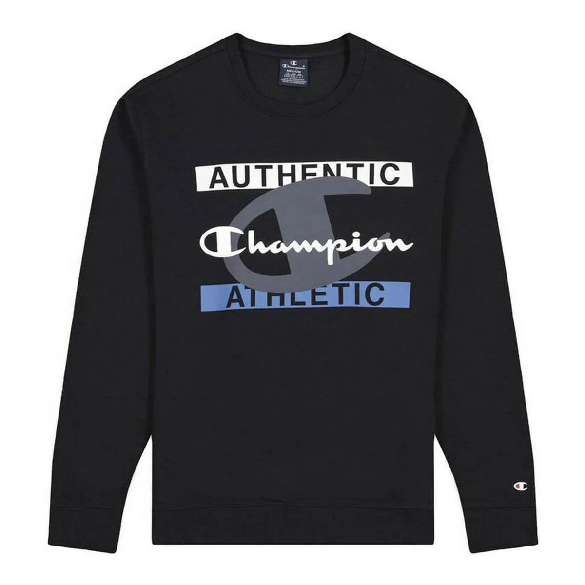 SUDADERA SIN CAPUCHA HOMBRE CHAMPION AUTHENTIC ATHLETIC NEGRO