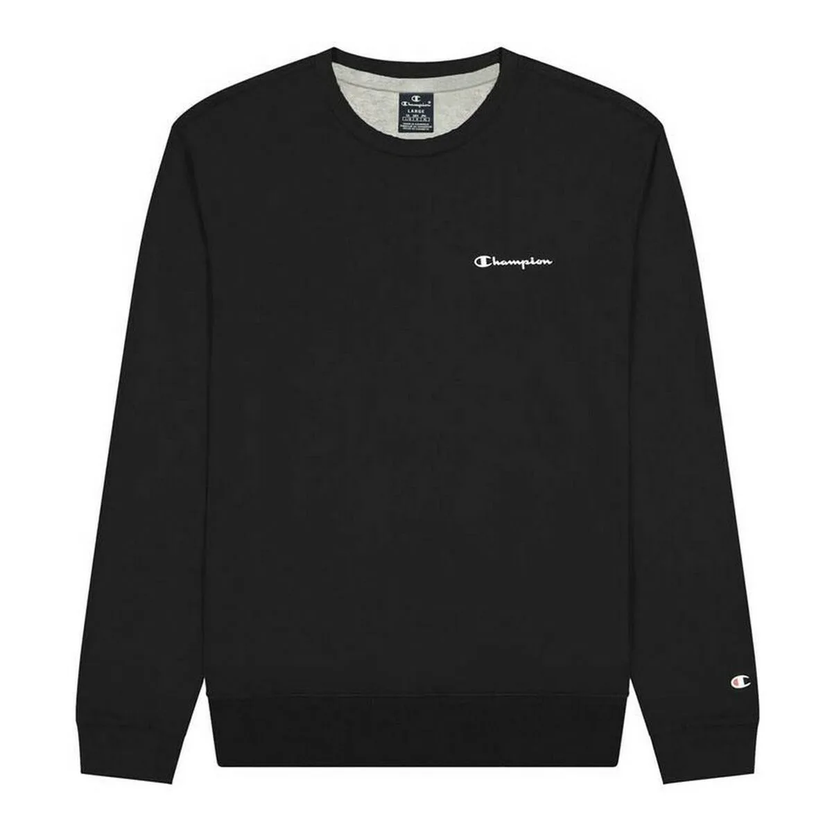 SUDADERA SIN CAPUCHA HOMBRE CHAMPION NEGRO