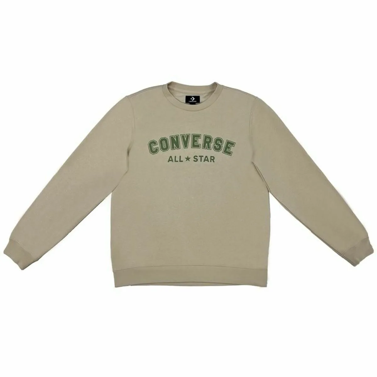 SUDADERA SIN CAPUCHA HOMBRE CONVERSE CLASSIC FIT ALL STAR SINGLE SCREEN MARRÓN