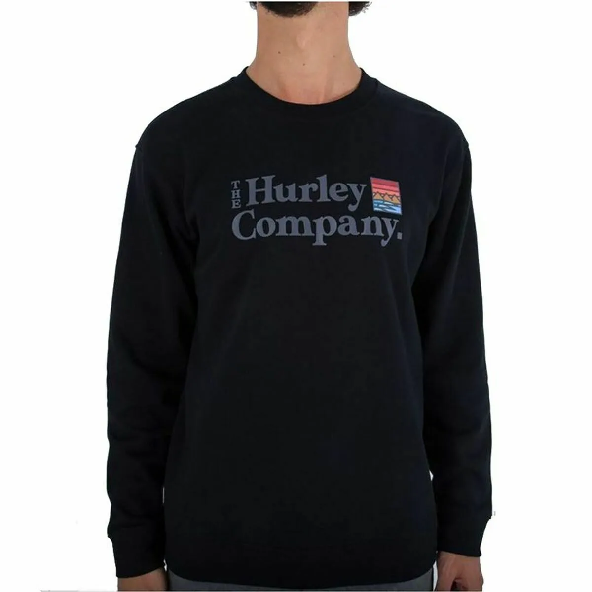 SUDADERA SIN CAPUCHA HOMBRE HURLEY CANYON SUMMER NEGRO