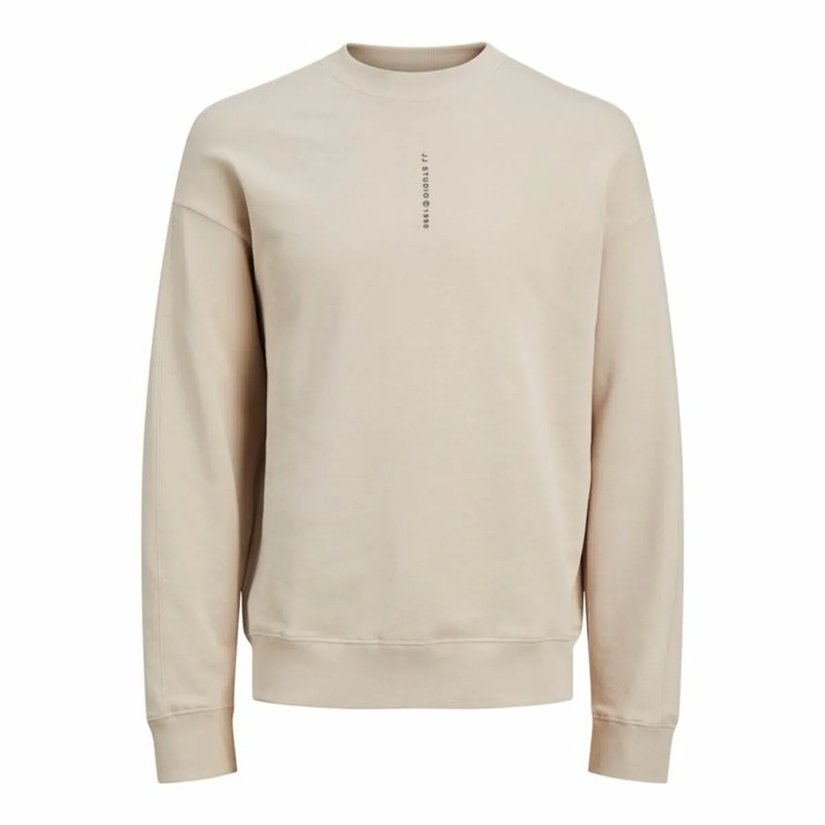 SUDADERA SIN CAPUCHA HOMBRE JACK & JONES JJMICAH NECK MOONBEAM BLANCO