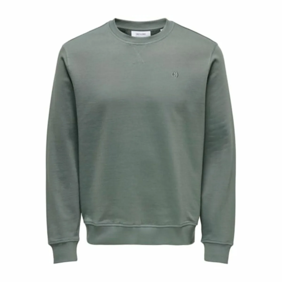 SUDADERA SIN CAPUCHA HOMBRE ONLY & SONS ONSDAN UNSHED REG CREW NECK VERDE OSCURO