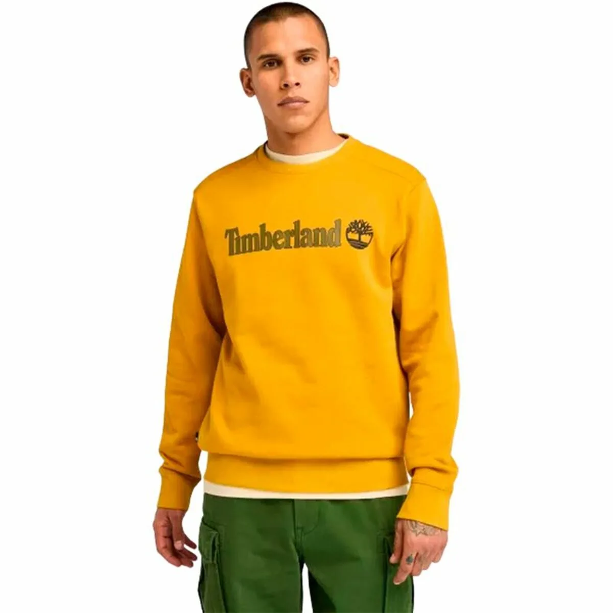 SUDADERA SIN CAPUCHA HOMBRE TIMBERLAND KENNEBEC RIVER LINEAR LOGO CREW