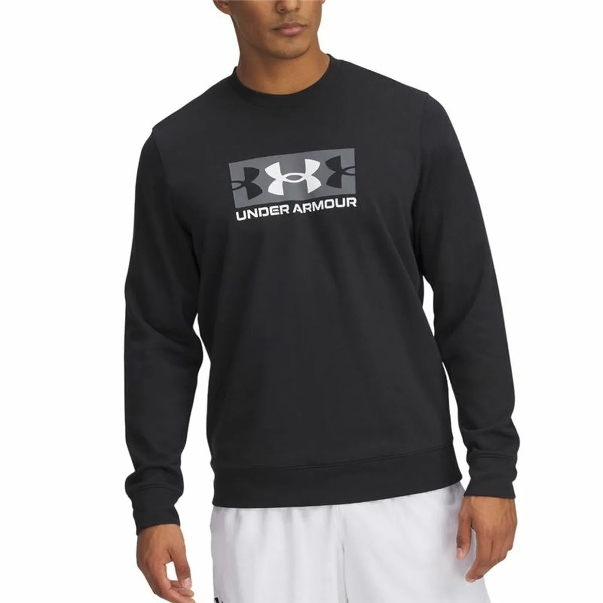 SUDADERA SIN CAPUCHA HOMBRE UNDER ARMOUR RIVAL TERRY LOGO CREW