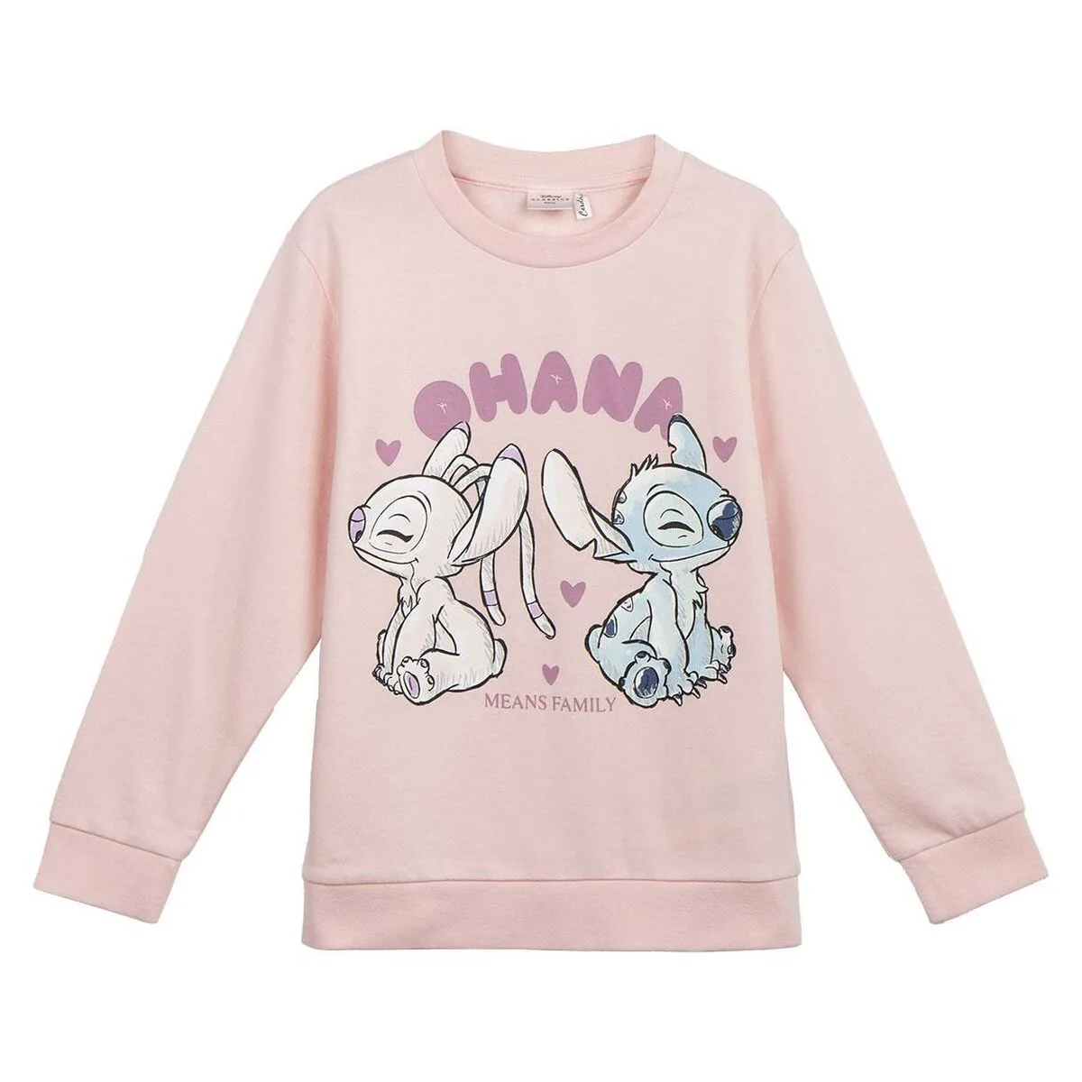 SUDADERA INFANTIL STITCH ROSA
