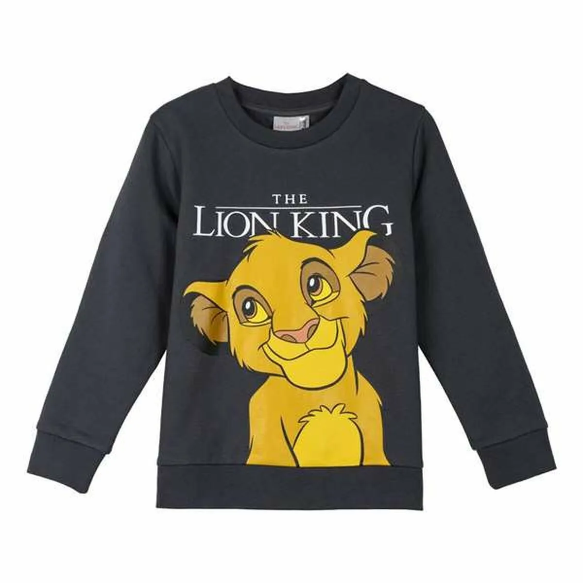 SUDADERA SIN CAPUCHA NIÑO THE LION KING GRIS OSCURO