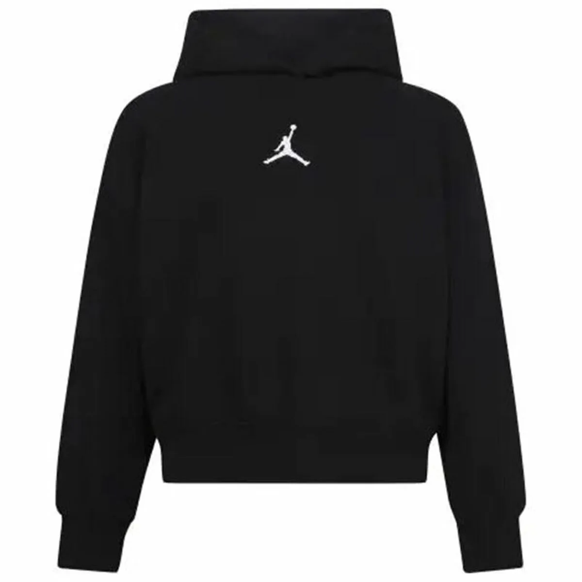 SUDADERA CON CAPUCHA NIÑA JORDAN ICON PLAY BLANCO NEGRO