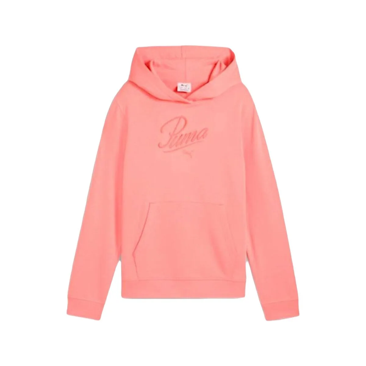 SUDADERA CON CAPUCHA NIÑA PUMA PUMA ESSENTIALS SCRIPT ROSA CORAL