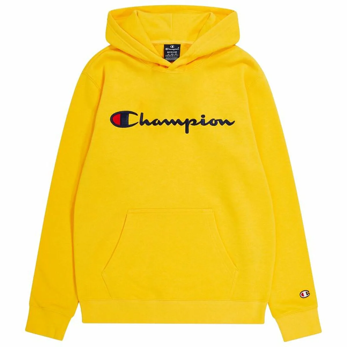 SUDADERA INFANTIL CHAMPION HOODED AMARILLO