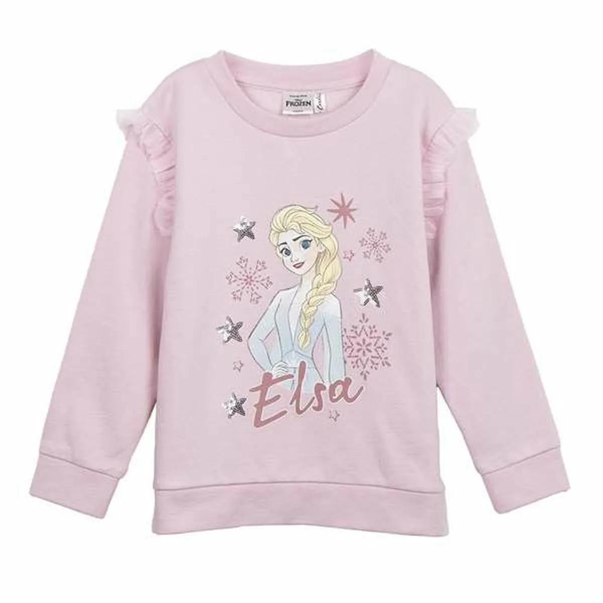 SUDADERA INFANTIL FROZEN ROSA CLARO