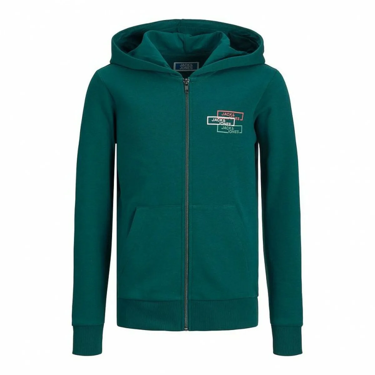 SUDADERA INFANTIL JACK & JONES JCOSPACE LOGO VERDE