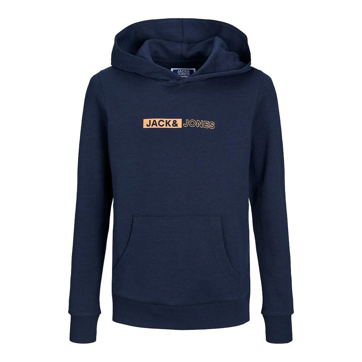 SUDADERA INFANTIL JACK & JONES JJNEO HOOD JNR 12225210  AZUL MARINO