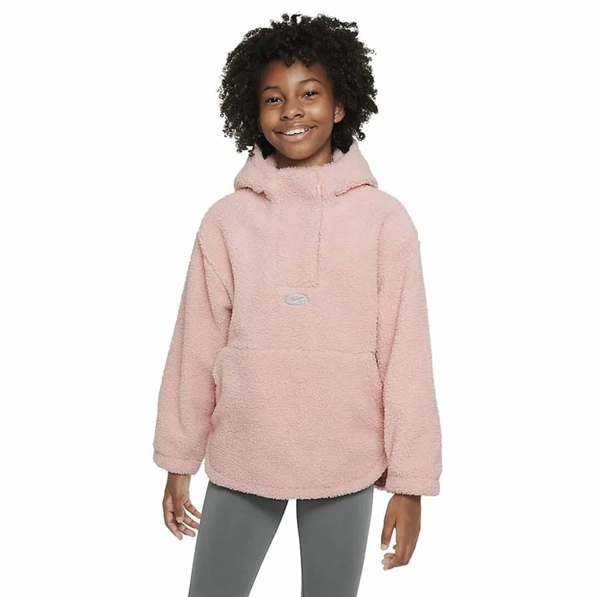 SUDADERA INFANTIL NIKE THERMA-FIT ICON CLASH ROSA