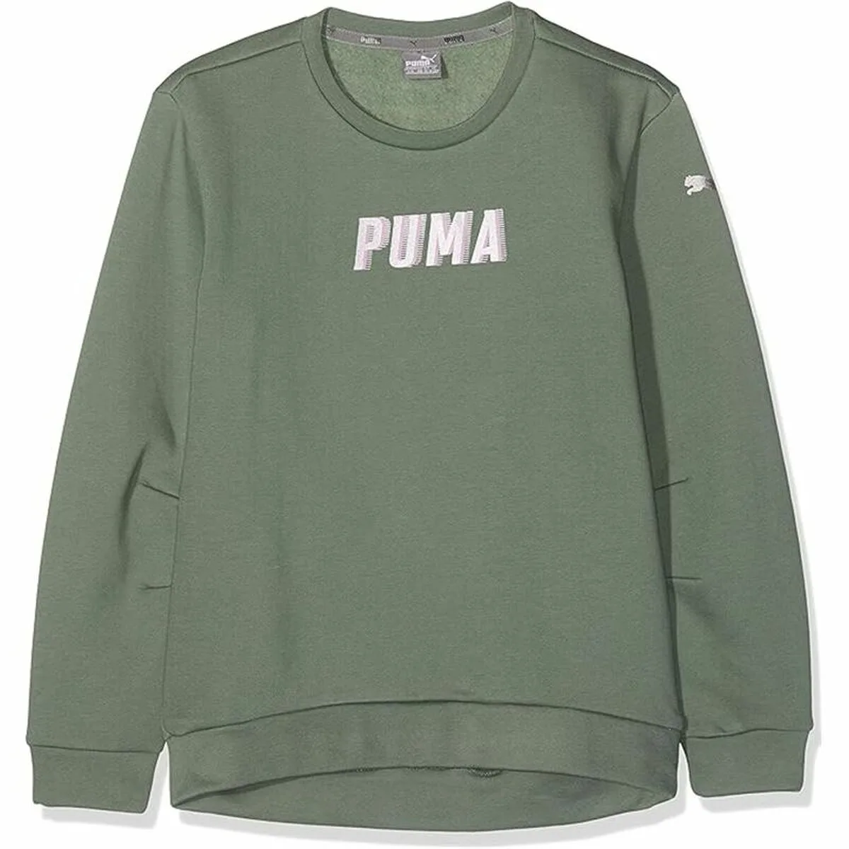 SUDADERA INFANTIL PUMA STYLE BLANCO OLIVA