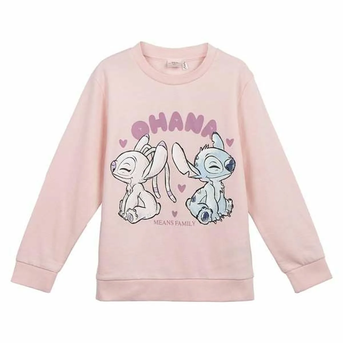 SUDADERA INFANTIL STITCH ROSA